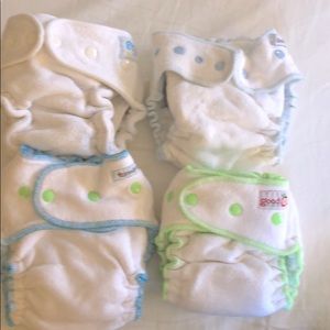 Fitted bamboo organic cotton diapers